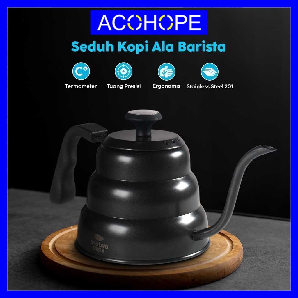 Alohope Gooseneck Pour Over Kettle เทอร์โมมิเตอร์ 1L - PRF12