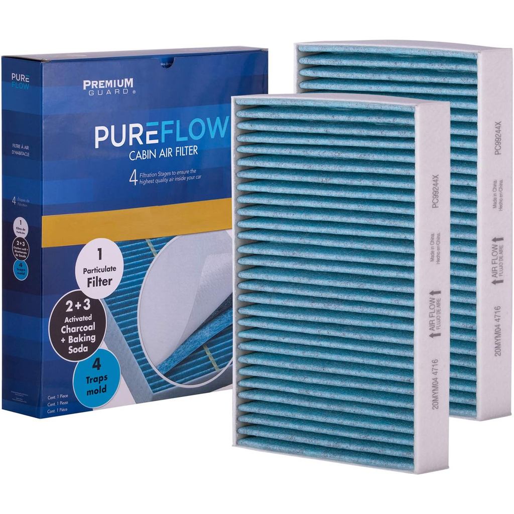 PureFlow ไส้กรองอากาศห้องโดยสาร PC99244X | เหมาะกับ 2019-2025 BMW X5, X7, X6, M850i xDrive, 2020-202