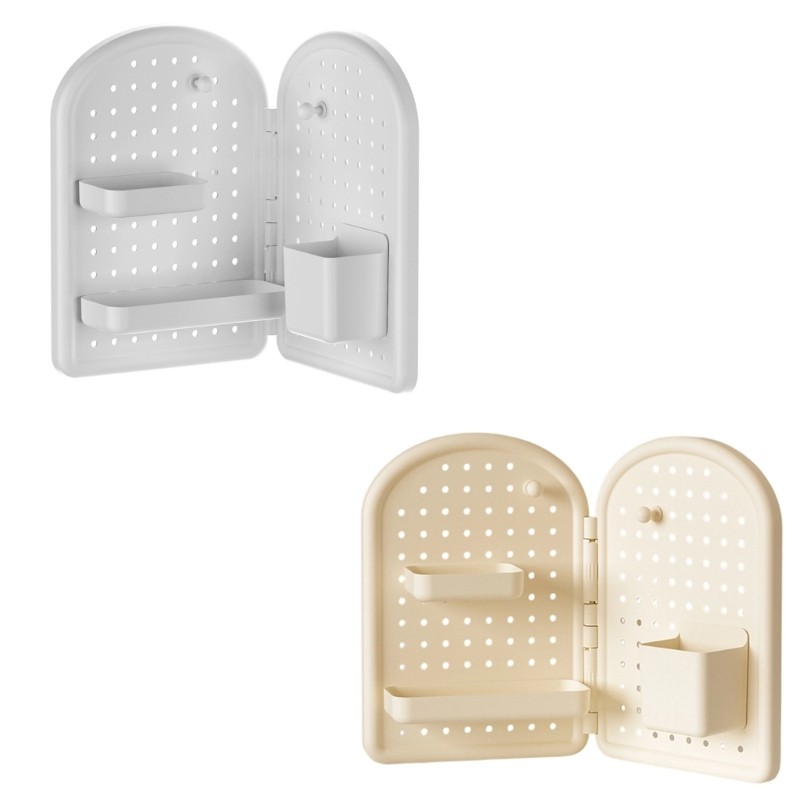 Exhila มุมติดตั้งโต๊ะ Organizers ชั้นวาง Pegboard แบบยืดหยุ่นสําหรับพื้นที่ทํางานที่มีประสิทธิภาพ