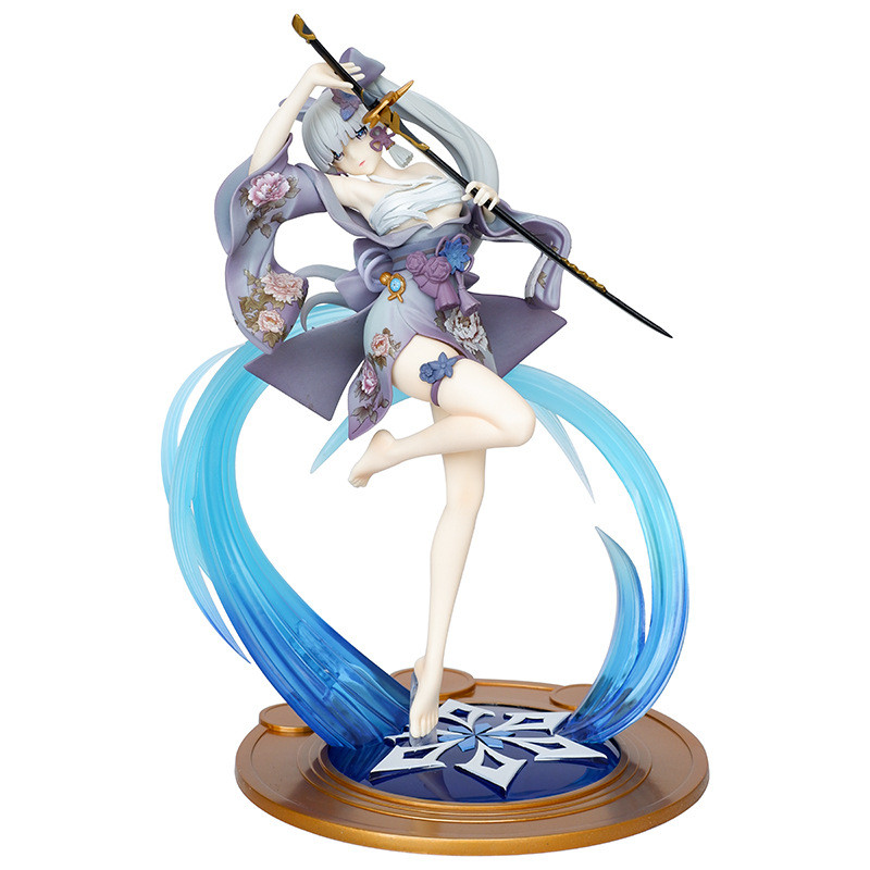 Ayaka Bandage Drawing Sword Figure - การตกแต่งโมเดลตัวละครอนิเมะ Genshin Impact, อุปกรณ์ต่อพ่วง Kami