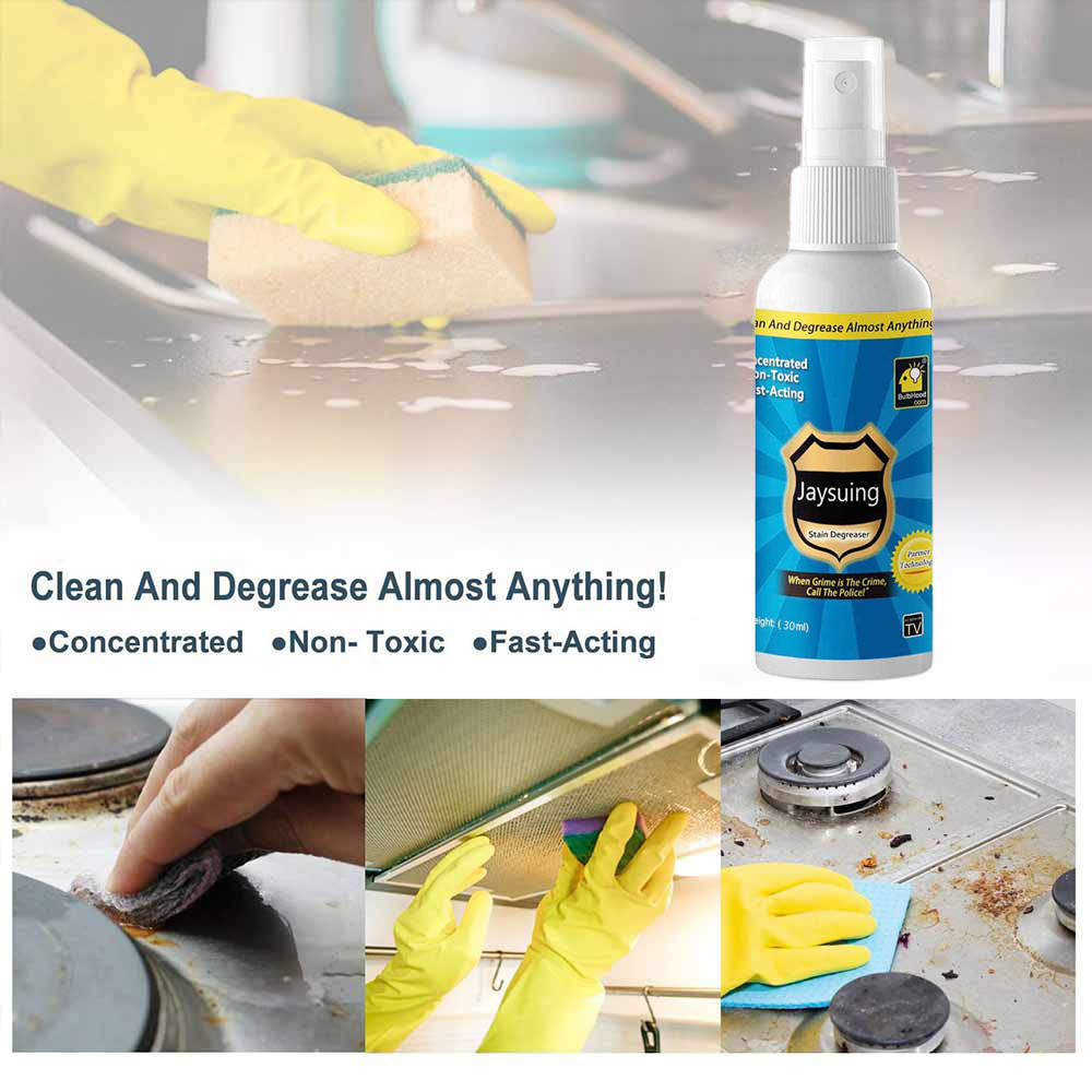 Jaysuing Kitchen Grease Cleaner - A powerful stain remover for grease and stovetop cleaning 30ml