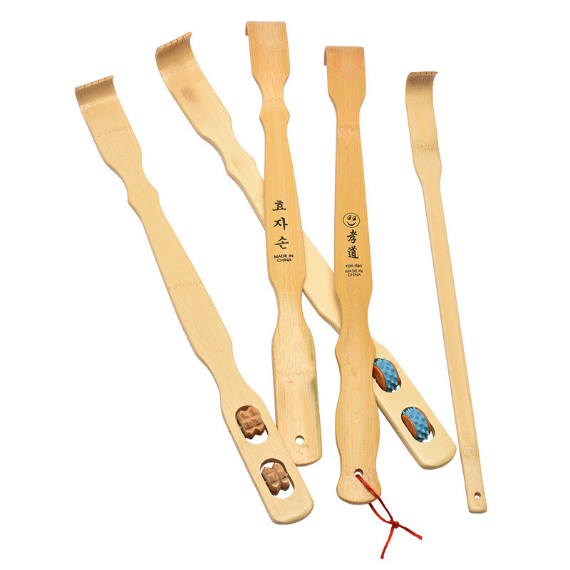 ไม้ไผ่ธรรมชาติ Itch Relief Back Scratcher เครื่องมือนวด