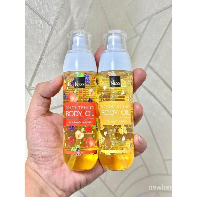เหมาะสําหรับ Body Skin Care Body Oil Floral + Fruity Brightening Body Oil Ness100ml/180ml กลิ่นหอมติ