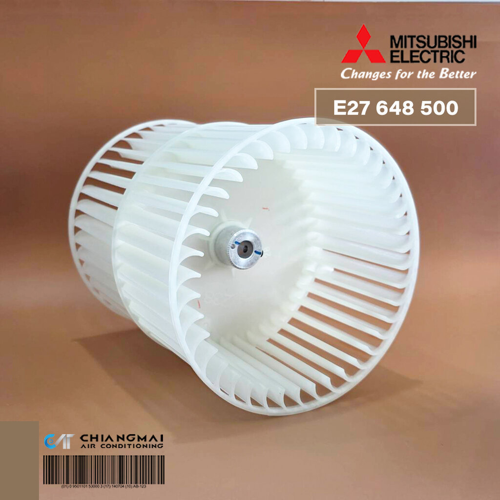 E27648500 ใบพัดลมคอยล์เย็น Mitsubishi Electric ใบพัดลมโพรงกระรอก (แกนเล็ก)