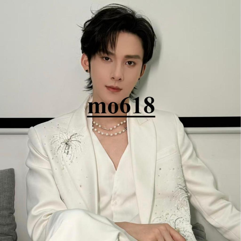 ** moo618 * Jiang Hengoc Shen Wenlang สไตล์เดียวกันต่างหูมงกุฎสีดําต่างหูแฟชั่นย้อนยุค Desire4 Li Pe