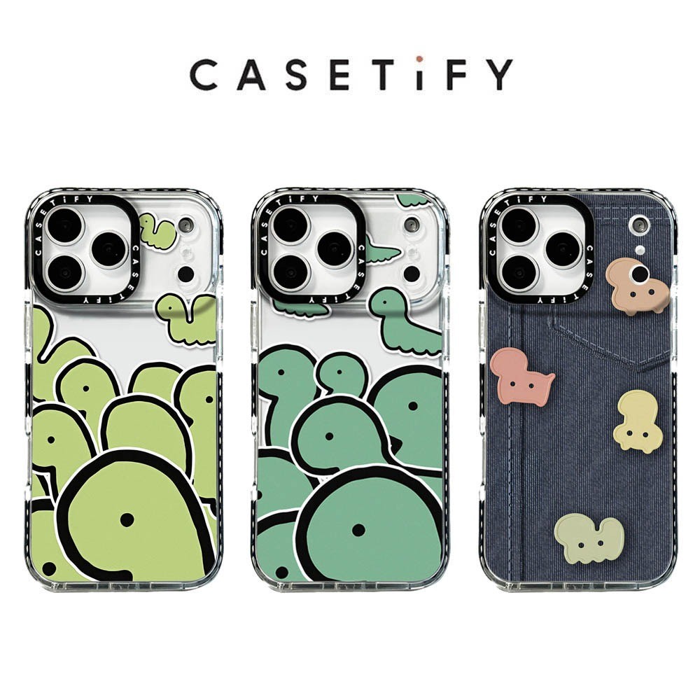 เคสโทรศัพท์ไดโนเสาร์น้อยน่ารักสําหรับ ไอโฟน 17 มือโปร สูงสุด 17อากาศ 16 15 14 13 12 11 กันกระแทกป้องกันปลอก