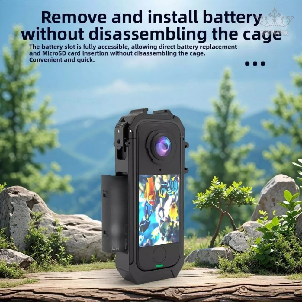 Insta360 X4 Air Frame Cage ABS Material with Magnetic Cold Shoe thumbnail 3