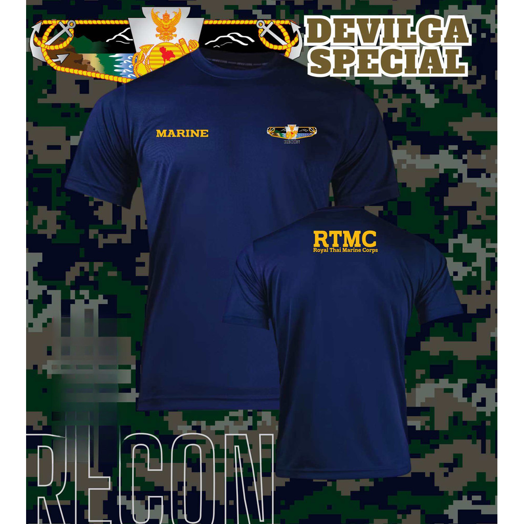 เสื้อยืดผ้าฝ้ายระบายอากาศสำหรับทุกวัน เหมาะกับทั้งผู้ชายและผู้หญิง ออกแบบตามтема Royal Thai Navy Rec