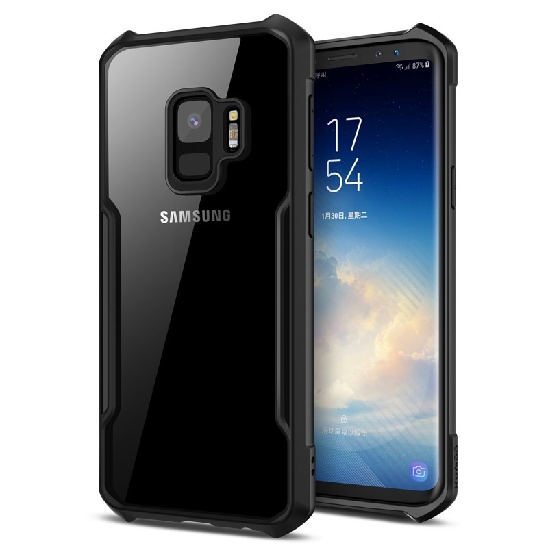 CASE SAMSUNG S9 / S9 PLUS / S8 / S8 PLUS CASE TRANSPARENT CLEAR FUSION ANTI SHOCKPROOF BLACK