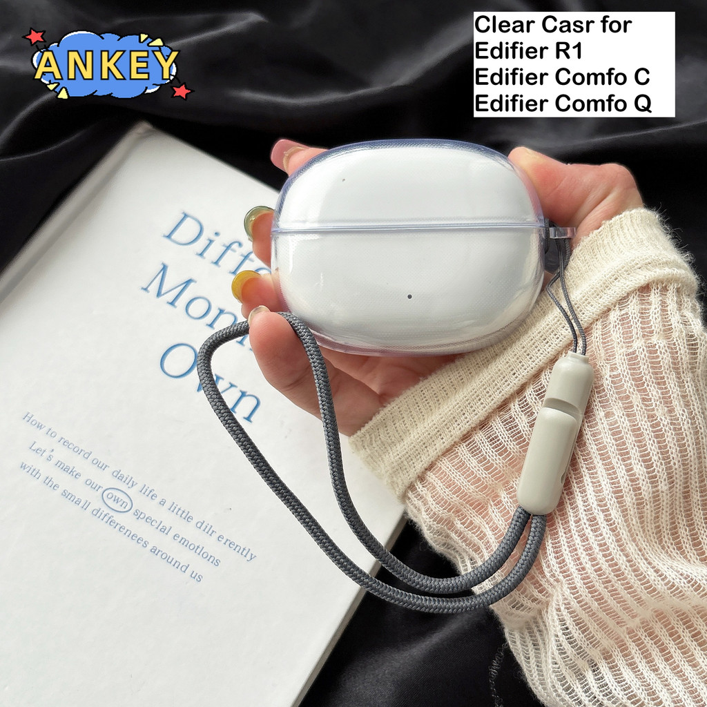 for Edifier Comfo Q Case Protective Transparent Clear TPU Covers Edifier Comfo C / R1 Bluetooth Earp