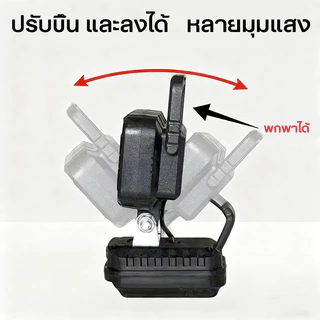 45W ไฟ LED 3นิ้ว โคมไฟรักษาความปลอดภัยกลางแจ้ง 21V แบตเตอรี่ลิเธียมขับเคลื่อน โคมไฟรักษาความปลอด Floodlight Spotlight