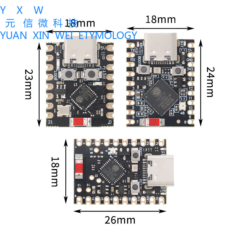 ESP32-C3/S3/C6/H2-SuperMini Development Board Wi-Fi Bluetooth Programming Learning Controller Module