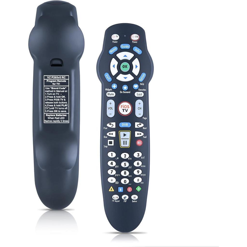 เปลี่ยนรีโมทคอนโทรลใหม่สําหรับ Verizon Fios VZ P265v5 RC TV STB