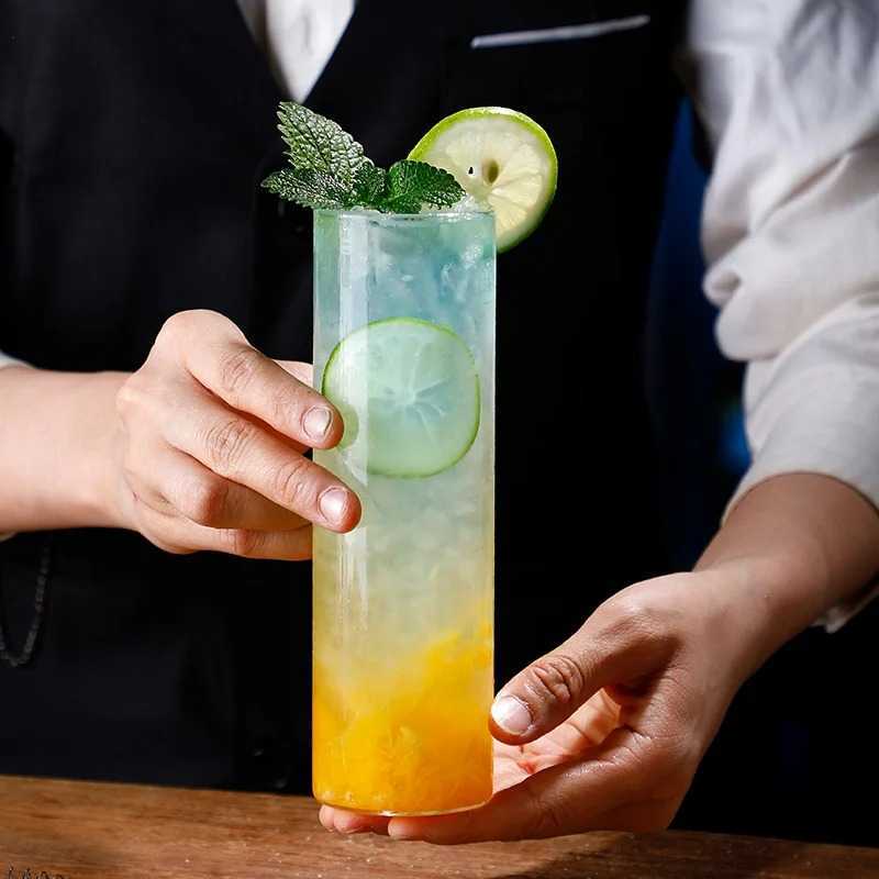 Domura Aesthetic Glass Coffee Tea Thin Straight Glass - AR2