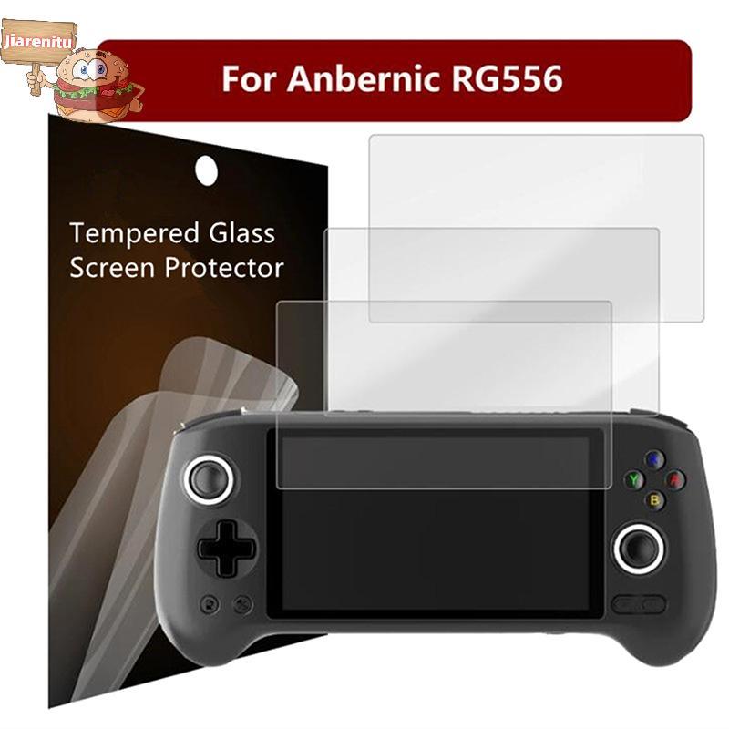 Jia สําหรับ RG556 กระจกนิรภัยป้องกันหน้าจอฟิล์ม 9H ความละเอียดสูง RG556 เกมคอนโซลฟิล์มป้องกันหน้าจอ 