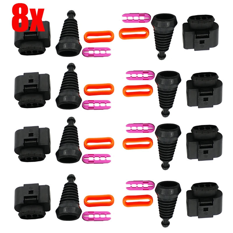 สําหรับ Audi Cop Coil 4 Pin Connector (แพ็ค 8) 1.8t และ 2.0t 1j0 973 724