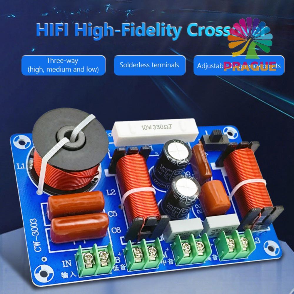 ❤️❤️ 250W Audio Speaker Crossover Module Treble Medium Bass 3 Ways Speaker Filter Crossover 5200Hz-5