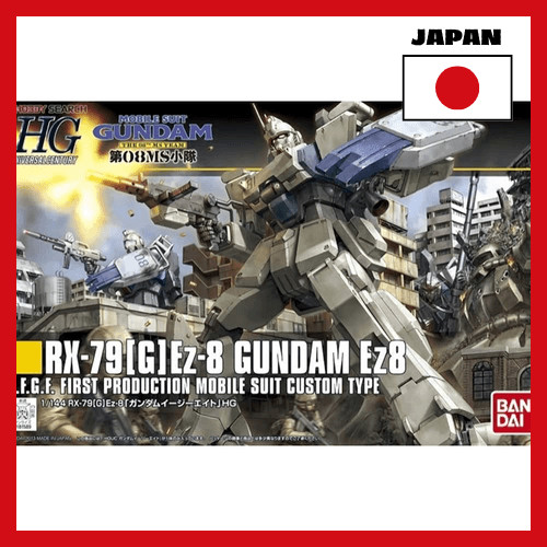 HGUC โมเดลกันดั้ม RX-79[G]Ez-8 Gundam Ez8 ขนาด 1/144 ที่มีการแยกสี