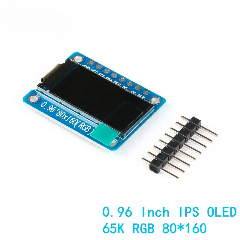 0.96 นิ้วจอแสดงผล IPS โมดูล OLED สําหรับ Arduino 80*160 65K สีสัน RGB TFT LCD Board ST7735 ST7735 DI