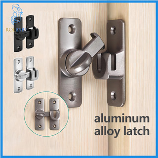 Rolbaby Safety Door Latch Flip Sliding Latch 90°/180° Right Angle Sliding Lock Anti-Theft