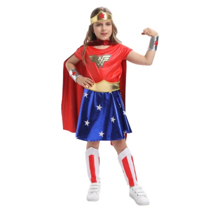 Spider-Man Iron Man Wonder Woman ชุดฮีโร่เด็ก ชุดสไปเดอร์แมน ชุดคอสเพลย์