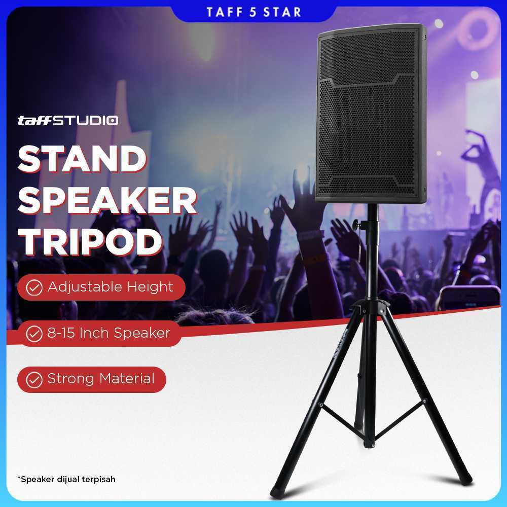 TaffiSTUDIO ขาตั้งขาตั้งกล้องตั้งพื้นลําโพงระบบเสียง 8-15 นิ้ว 1.8M - SPS-502M