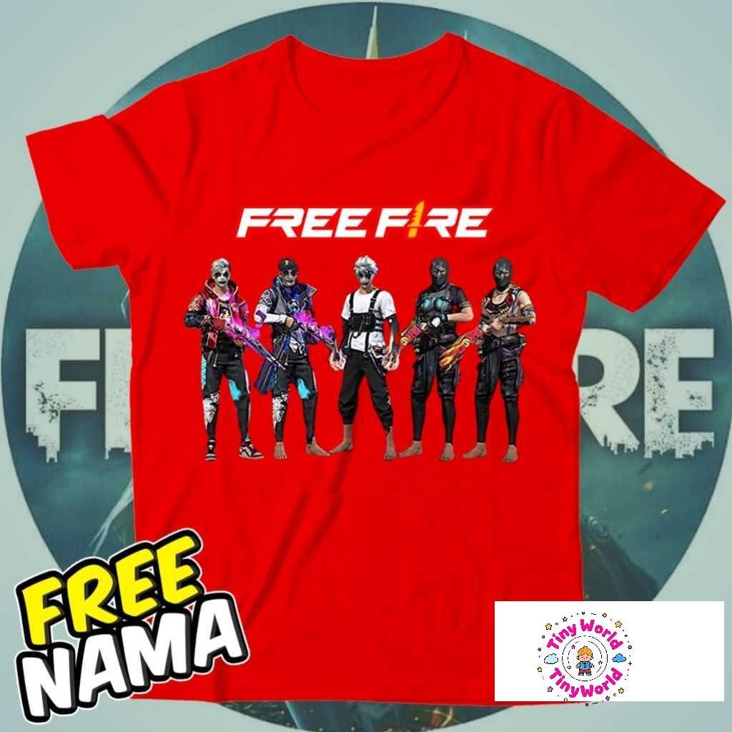 【จัดส่งจากประเทศไทย】เสื้อยืดเด็ก Game Free Fire สไตล์สตรีท ผลิตภัณฑ์ใหม่ ใส่ได้ ทั้ง ใส่สบาย เสื้อยืดพ์ลายขายดี ผ้าฝ้าย