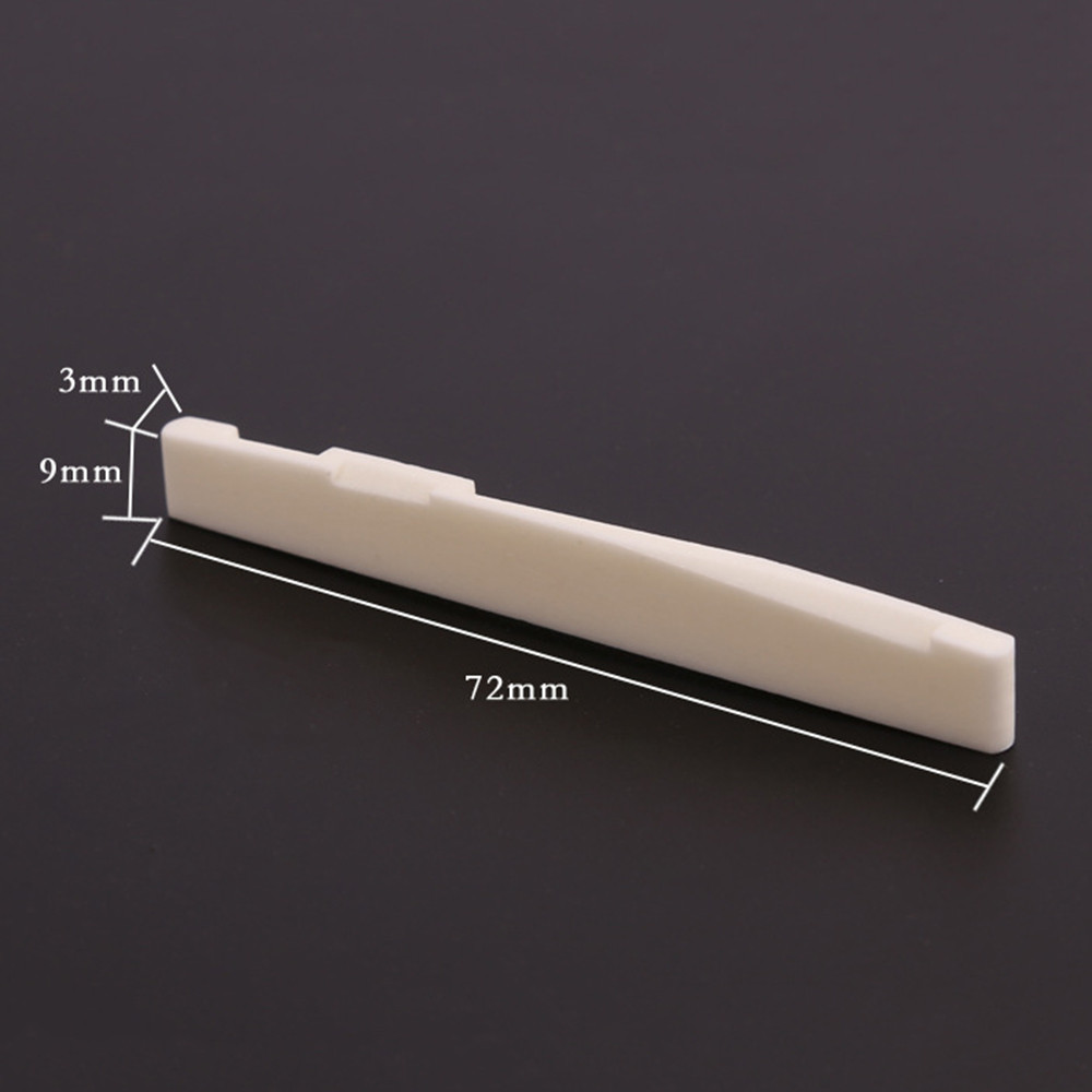 Fangzi Guitar Saddle Nut กระดูกวัวสีขาวสําหรับพื้นบ้านขนาด 41 นิ้ว