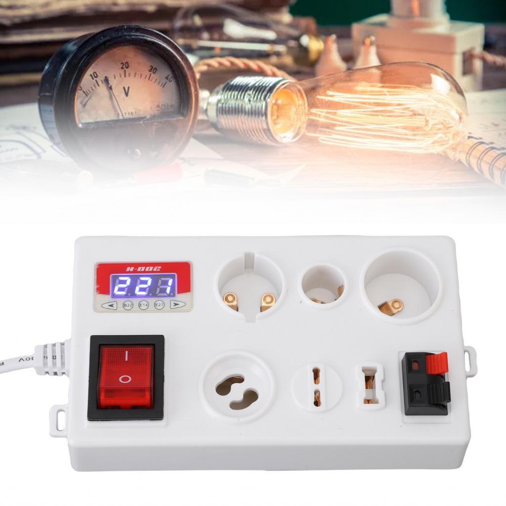 LED Power Tester PC ปลอกโคมไฟสำหรับ B22 E14 E27 GU10 G4 To G12 G9