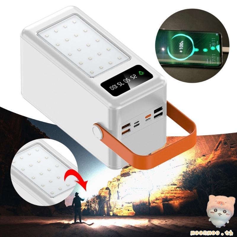 Moon DIY 35 Slot 18650 เคสพร้อมไฟฉาย LED