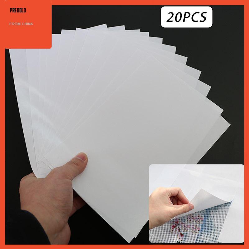 [Predolo] 20x Nonstick Covers 5D Diamond Painting Diamond Painting Release Paper สําหรับเย็บผ้า