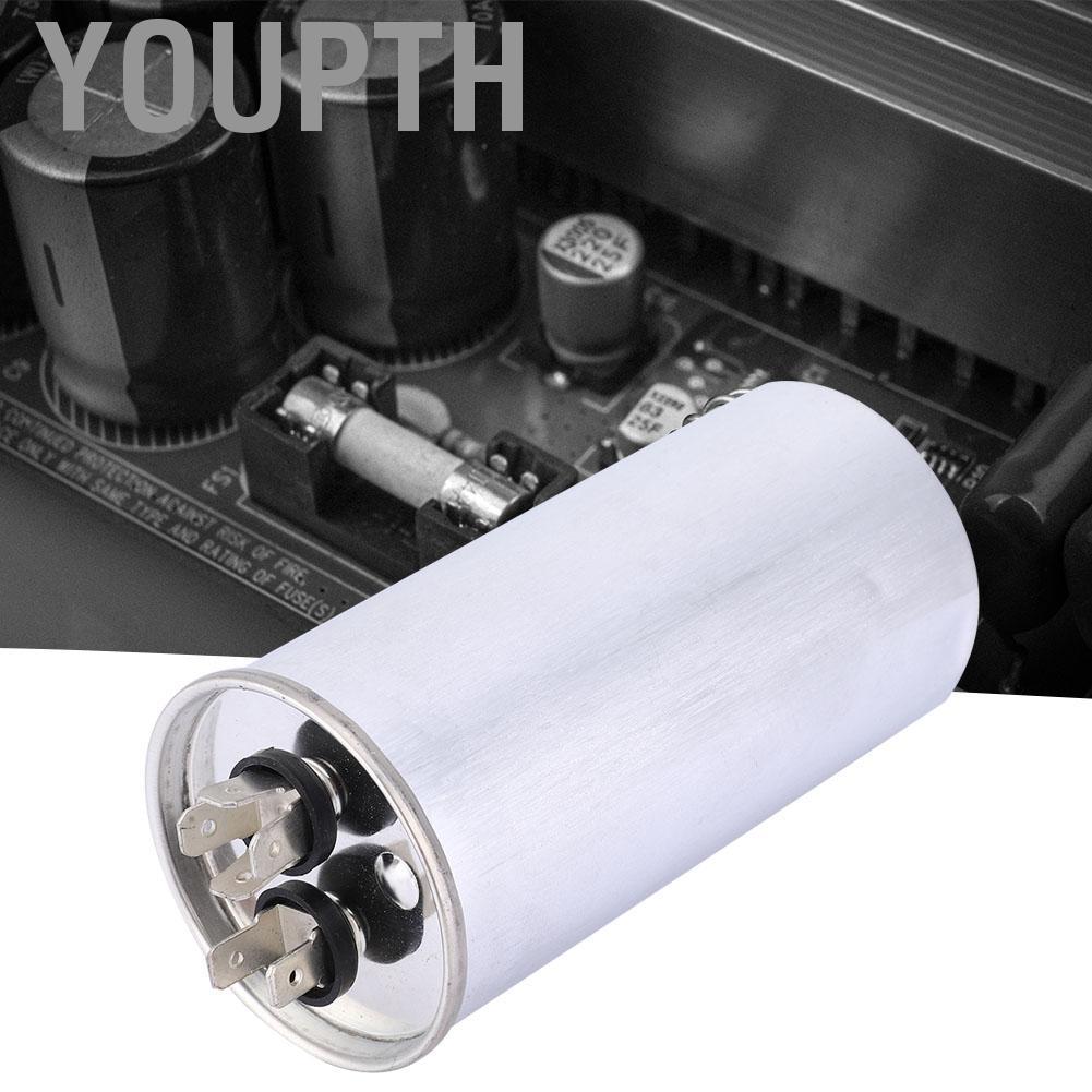 youpth CBB65 40UF 450V อลูมิเนียมฟอยล์ตัวเก็บประจุ Air Start สำหรับเครื่องปรับอากาศเครื่องซักผ้า
