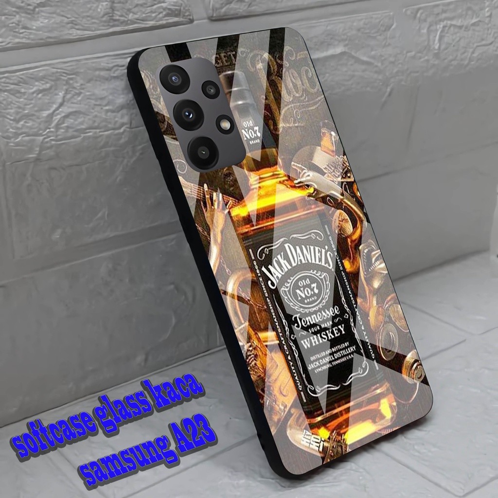 HP Softcase Glass Kaca SAMSUNG A23 - เคสโทรศัพท์ป้องกันสําหรับ SAMSUNG A23 [A09]