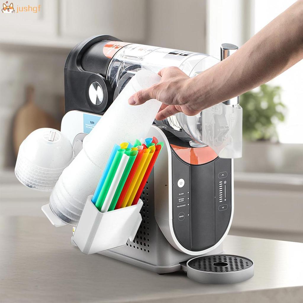ถ้วยสําหรับ Ninja Slushie Machine ถ้วยฟางและฝาปิด 3 ใน 1 ผู้ถืออุปกรณ์เสริมสําหรับ Ninja Slushie เคร