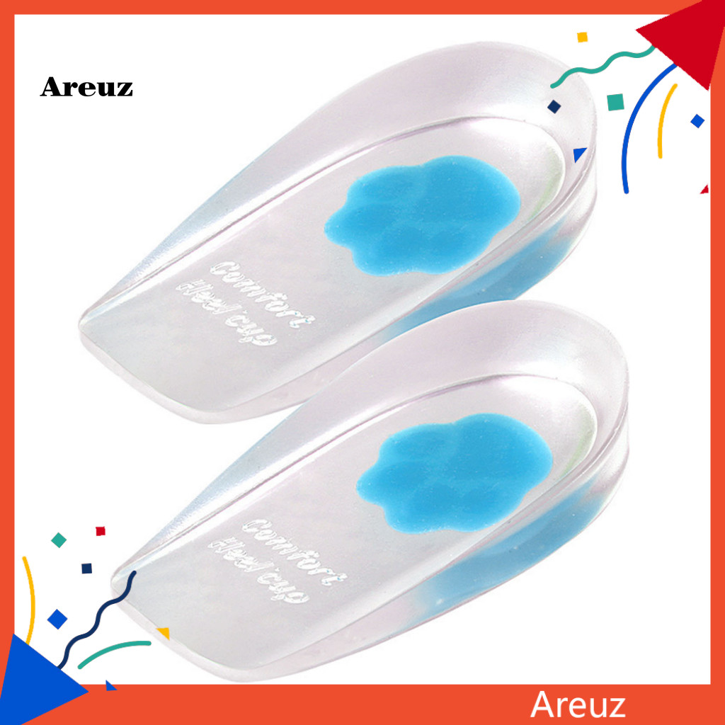 ARE Gel Heel Protector Cushioned Heel Support Ultra-comfort Gel Heel Cups for Shock Absorption and S