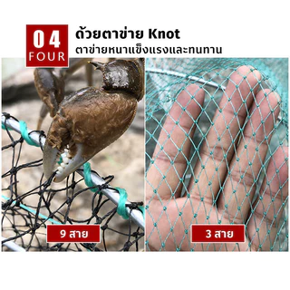 กระชังดักปลา ตาข่ายจับปลาแบบพับได้ ลอบดักปลา พับเก็บง่าย มีที่ใส่เหยื่อล่อ ขนาด 30*60/40*80/50*90cm