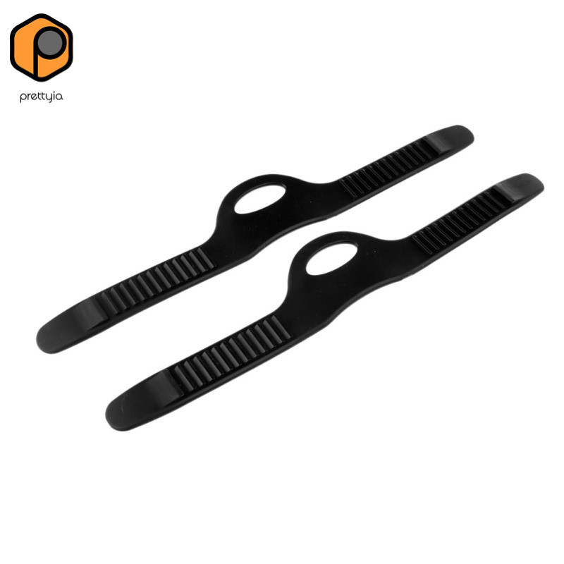 Prettyia Diving Fins Strap ยืดหยุ่น Diver Flipper สายรัดทดแทนสีดํา