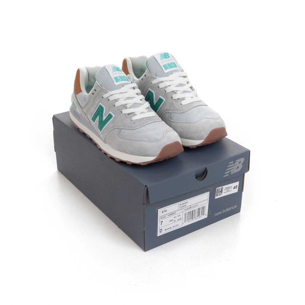 New Balance WL574BCB สีเทา สีเขียว - NB 574