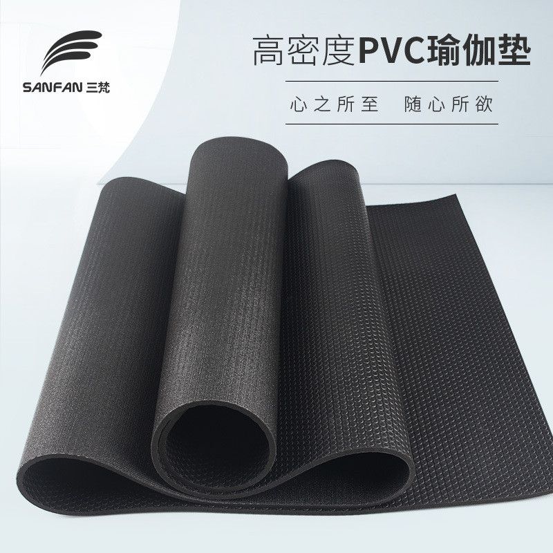 เสื่อยอกะ PVC สั่งทำตามขนาด หนาและมีระบบกันลื่น ทนทาน สีดำ