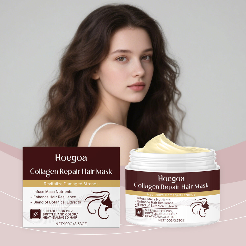HOEGOA Collagen Conditioner Nourishing Moisturizing Hair Moisturizing Soft Shiny Hair Fluffy Conditi