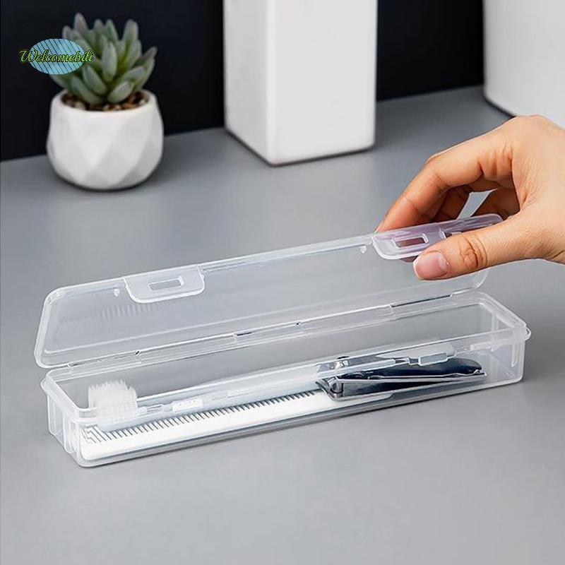 [WLB-t] กล่องแปรงสีฟันแบบพกพาพลาสติก Travel แปรงสีฟันโปร่งใสผู้ถือแปรงสีฟัน Organizer Travel อุปกรณ์เสริมที่ใช้งานได้จริงใหม่