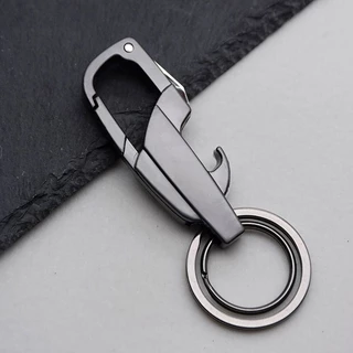 Multi-function พวงกุญแจที ่ เปิดขวดพวงกุญแจพับ Mini มีด Key แหวนผู ้ ชายเอวแขวน Simple ผู ้ ถือกุญแจรถ