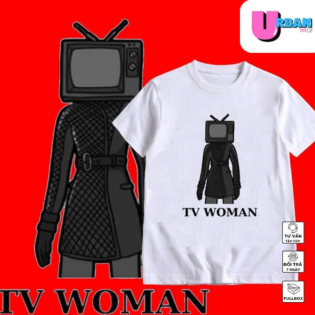 เสื้อยืดพิมพ์ลาย TV Woman print on TV Girl เป็นของขวัญสําหรับเด็ก [Skibidi Toilet] สวยมาก