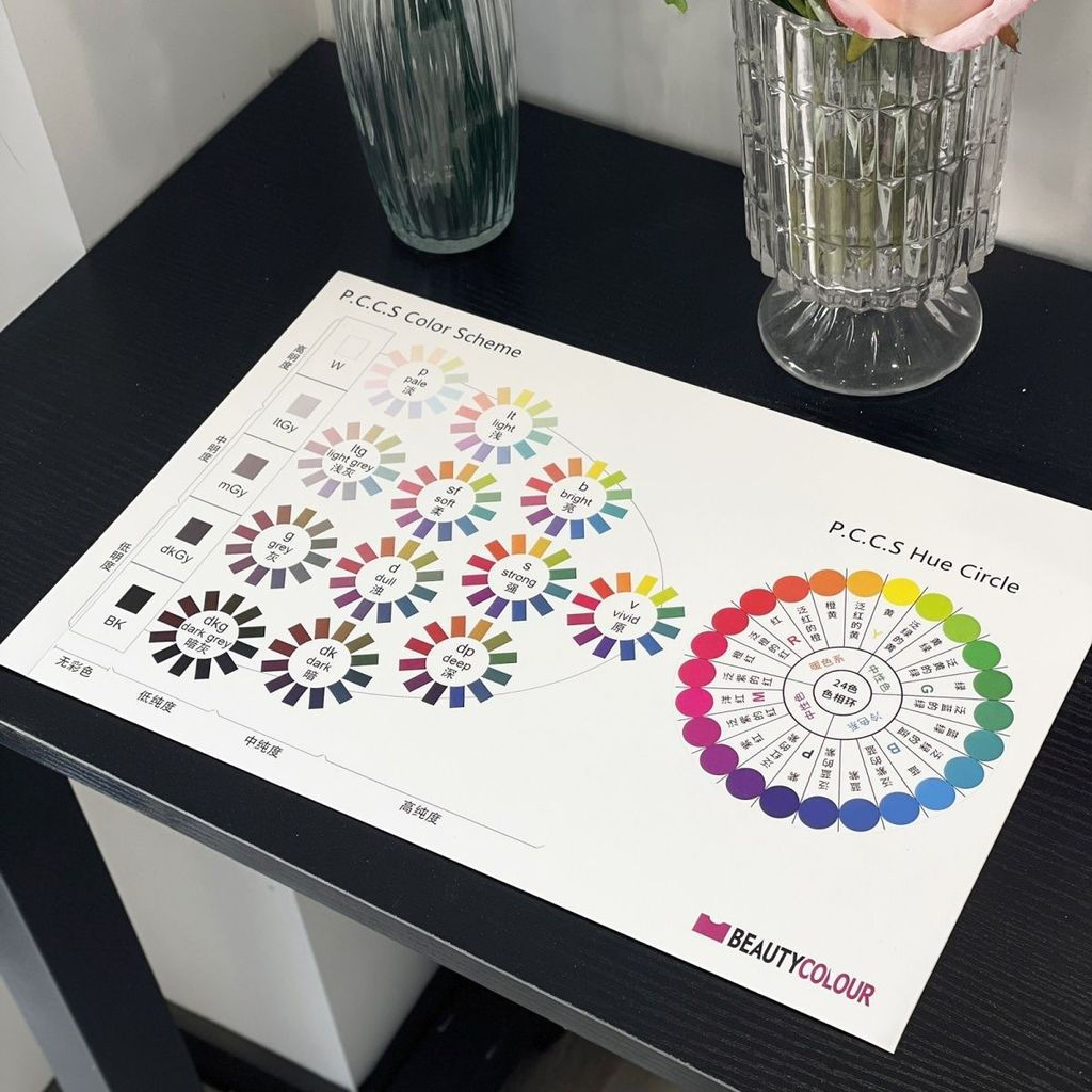 New Product#Japan PCCS Horizontal Color Tone Chart Double-Sided Explanation Color Card12Color Tone C