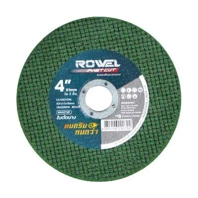 🔥ถูกสุด🔥 ROWEL ใบตัด รุ่น RW-PT-TA-CA411071016 ขนาด 107X1.0X16MM. 4นิ้ว ใบตัดเหล็ก ตัดสแตนเลส เจียร์