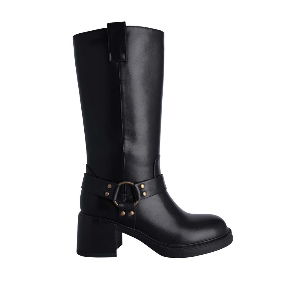 Villains SF DESIRE RING Biker Boots รองเท้าบูทผู้หญิง ส้นสูง 2.6