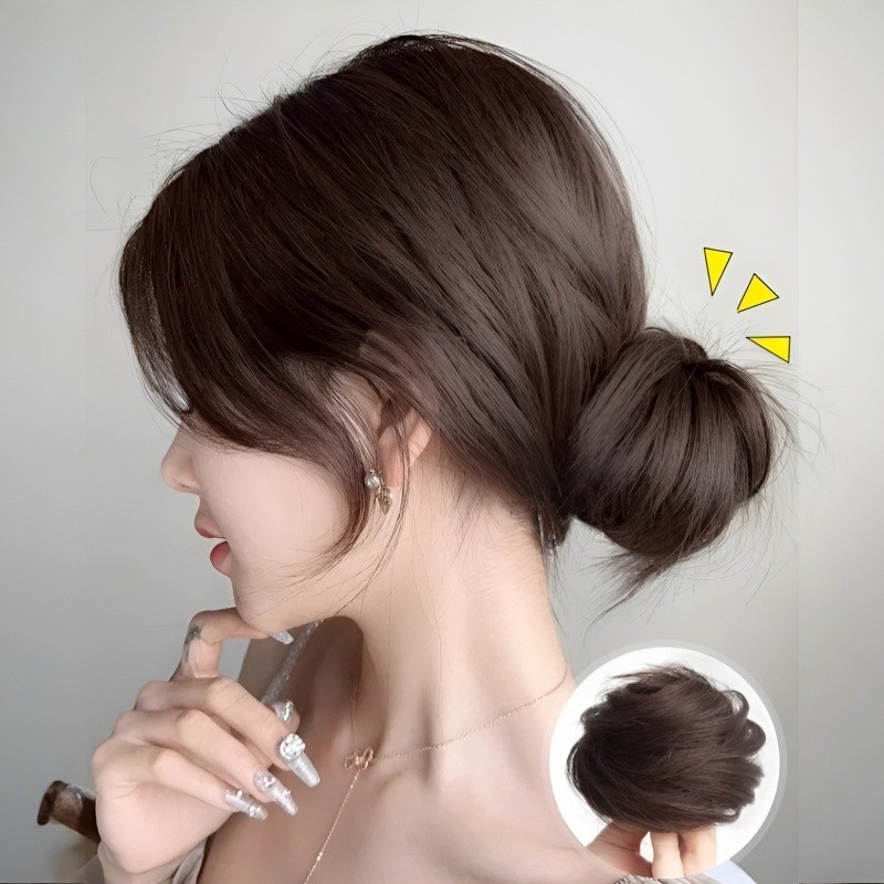 ✨วิกผมแท้เกาหลี ผูกต่ำสมจริง✨ ใส่งาน24ชม.ถอดง่าย สีโทนนุ่มดูเป็นทรงได้ วิกผมสวมโคนลอนคลื่นธรรมชาติ ผูกต่ำสมจริงไร้รอยต่อ ผมปลอมสวมใส่ง่ายไม่เจ็บหนังศีรษะ ราคา ถูกที่สุด ดีลบีเคเค แกลเลอรีภาพที่ 5