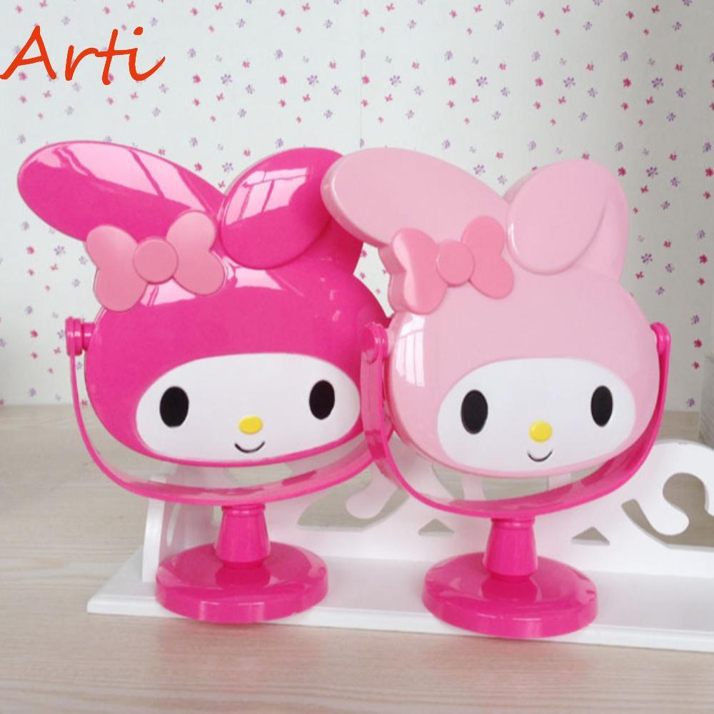 ARTI Kitty Cat Make Up Mirrors,การ์ตูน Kawaii กระจกเครื่องสําอางมือถือ,ทนทานน่ารักCryeveกระจกตั้งโต๊ะกระจกแต่งหน้าของขวัญวันเกิดสาว