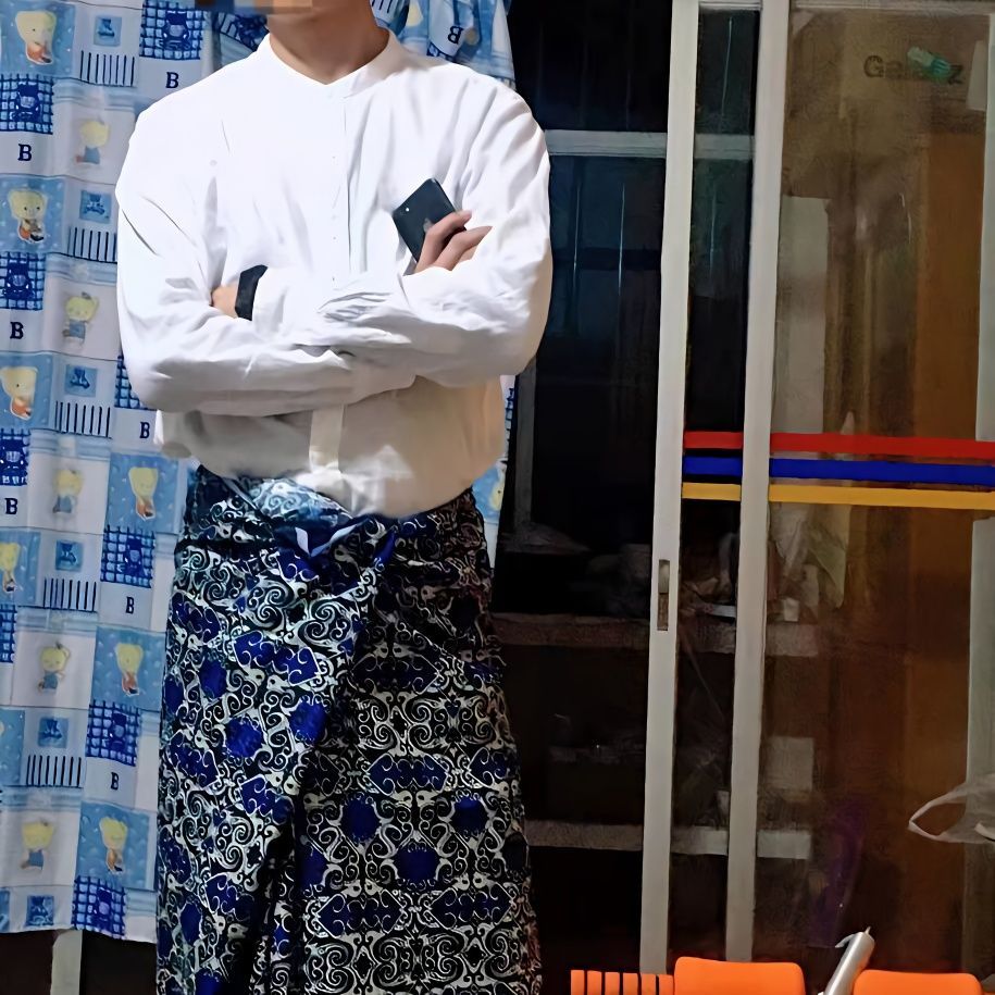 พม่าประเทศไทยมาเลเซียชาติพันธุ์เสื้อผ้ากรง Keelung Keelung GAGE ผู้ชายผู้หญิงกระโปรงพิมพ์กระโปรงยาวส