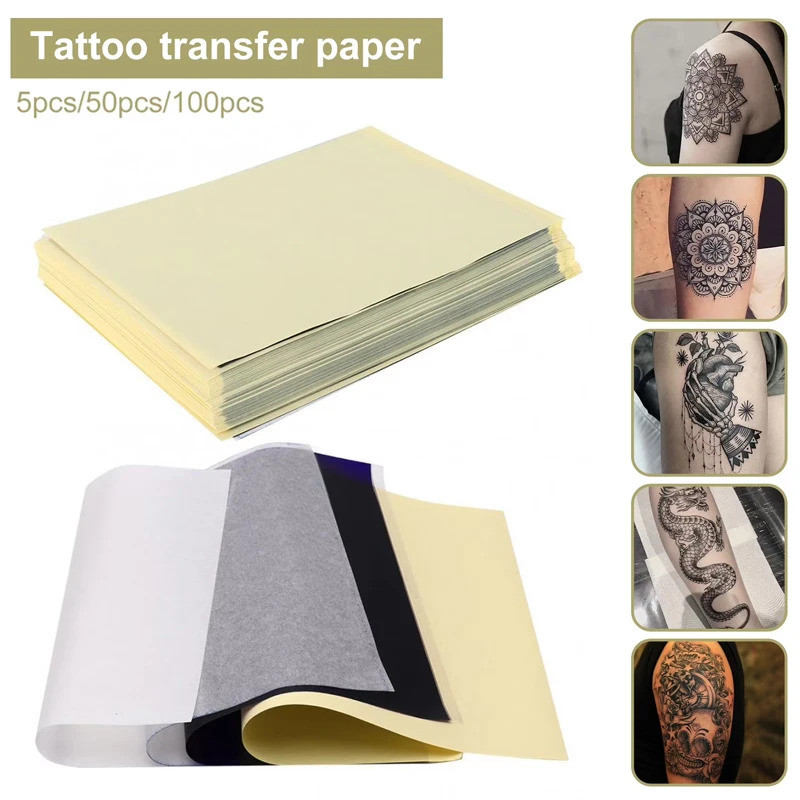 Tattoo Transfer กระดาษสําหรับเครื่องพิมพ์ความร้อนแบบพกพา A4 Tattoo Stencil กระดาษสําหรับ Diy Arts & 